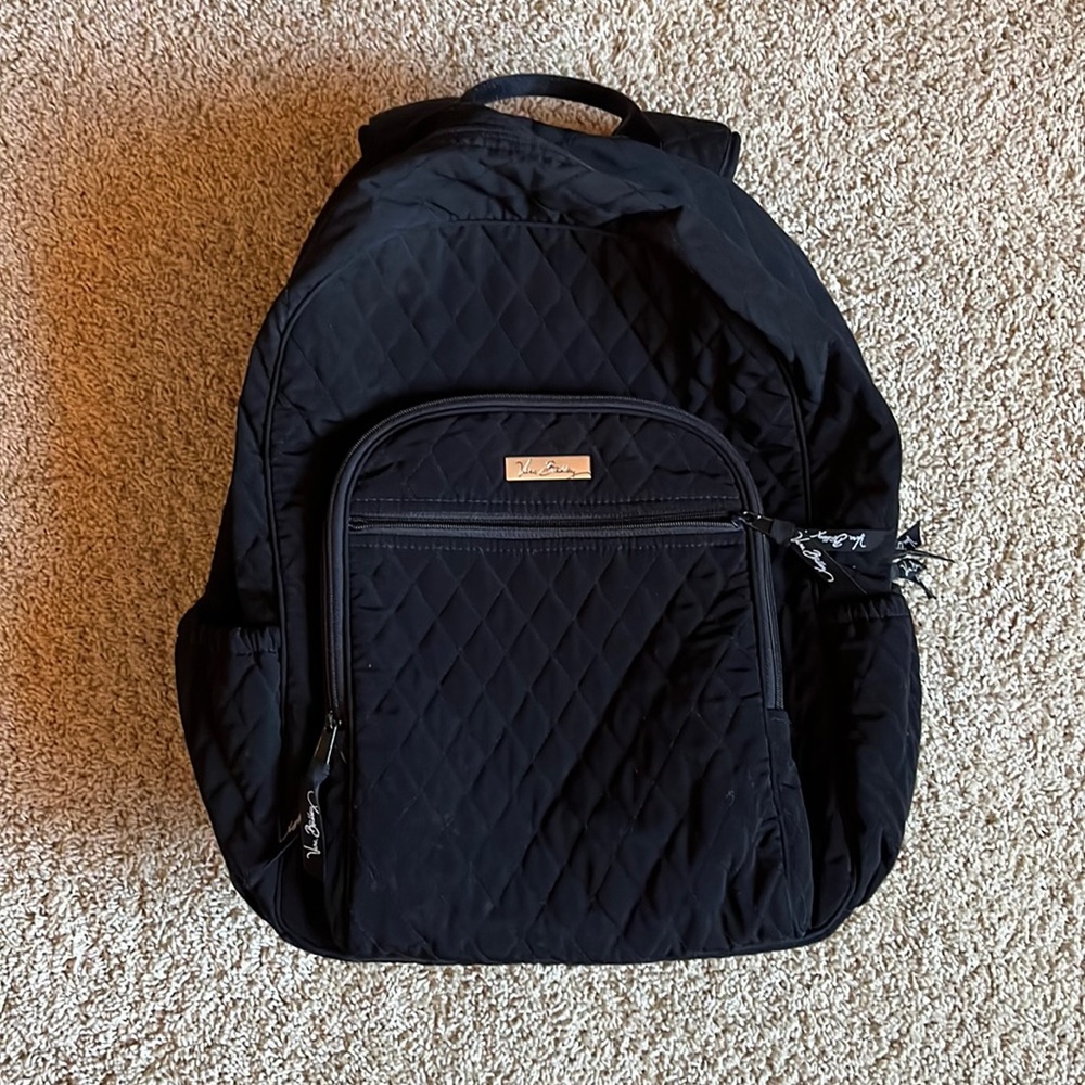 Vera Bradley Black Quilted Backpack